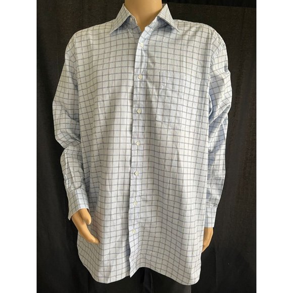 Nick Lopez Men's Shirt Light Dress Button Down Monogrammed DW 18 34/35 - Picture 5 of 7